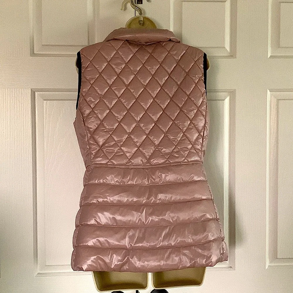 Calvin Klein Performance Puffy Vest Jacket Light Pink Size M - Picture 2 of 3